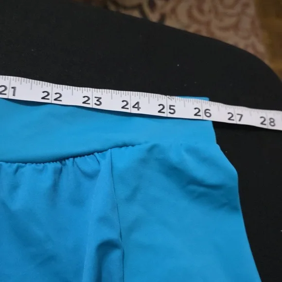 SWIM By Cacique Women's Swim TOP Bra W/Tank Overshirt Aqua Tropical Sz 28 EUC - Picture 14 of 14